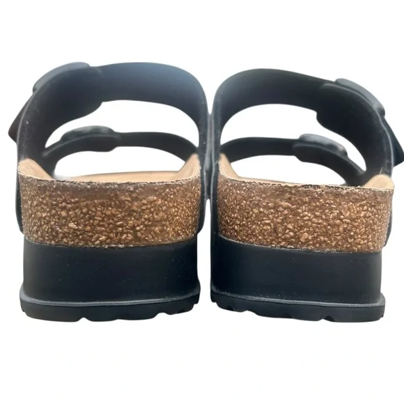 Birkenstock Papillio Arizona Flex Platform Sandals 39 NWOB Birko-Flor Black - Picture 9 of 15